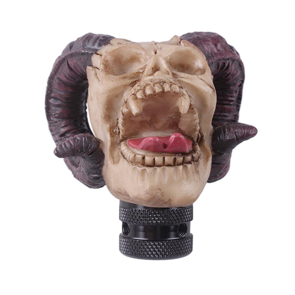 RASTP Universal Skull Head Car Gear Shift Knobs Resin Gear Manual Transmission Shifter Lever - RASTP