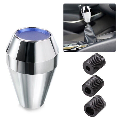 RASTP Universal Aluminium Gear Shift Knob Diamond Shape Manual Shifter Lever with 3 Adapters - RASTP