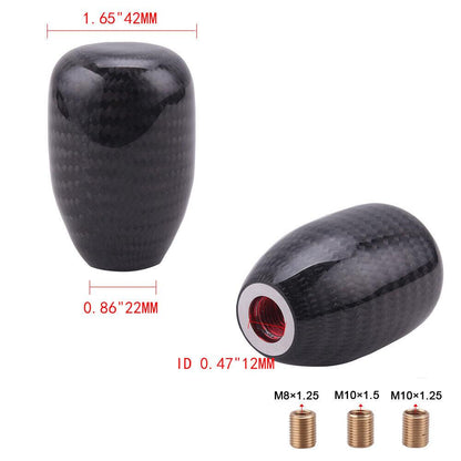 RASTP Universal Carbon Fiber Car Manual Transmission Gear Shift Knob - RASTP