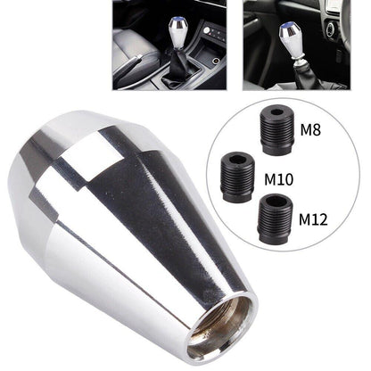 RASTP Universal Aluminium Gear Shift Knob Diamond Shape Manual Shifter Lever with 3 Adapters - RASTP