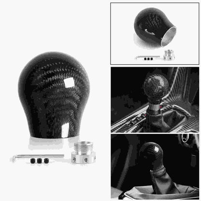 RASTP Universal Carbon Fiber Manual Gear Shift Knob Lever Shifter with Adapters - RASTP