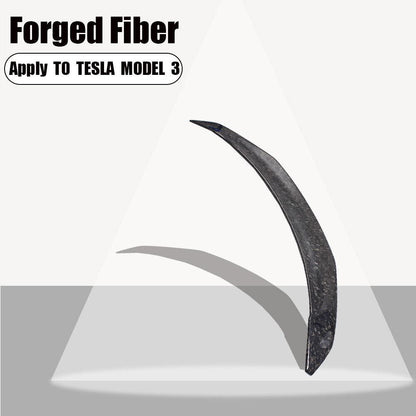 RASTP V Style Forged Carbon Fiber Trunk Lid Spoiler Wing for 2017-2021 Tesla Model 3 - RASTP