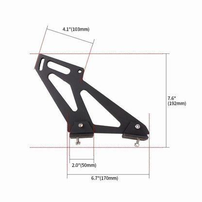 RASTP Universal 7 inch Spoiler Mount Brackets Racing Tail Spoiler Accessories - RASTP