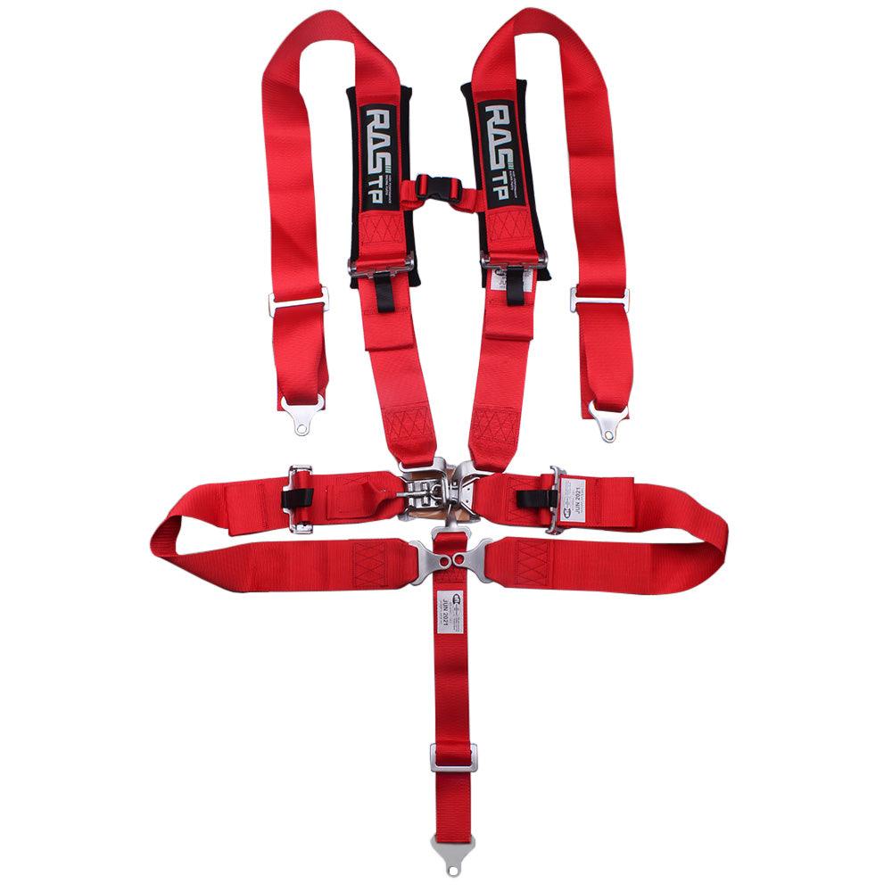 RASTP 5 Point Safety Harness Adjustable Racing Harness with 3 Inch Padding - RASTP