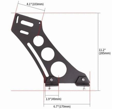 thumbnail image 2 of Universal CNC Aluminum Spoiler Mount Brackets – Adjustable Rear Wing Stands – ANNX 2 of 3