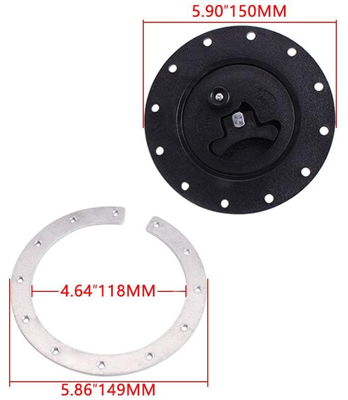 RASTP Replacement Fuel Cell Gas Tank Filler Cap + Filler Plate + Fittings - RASTP