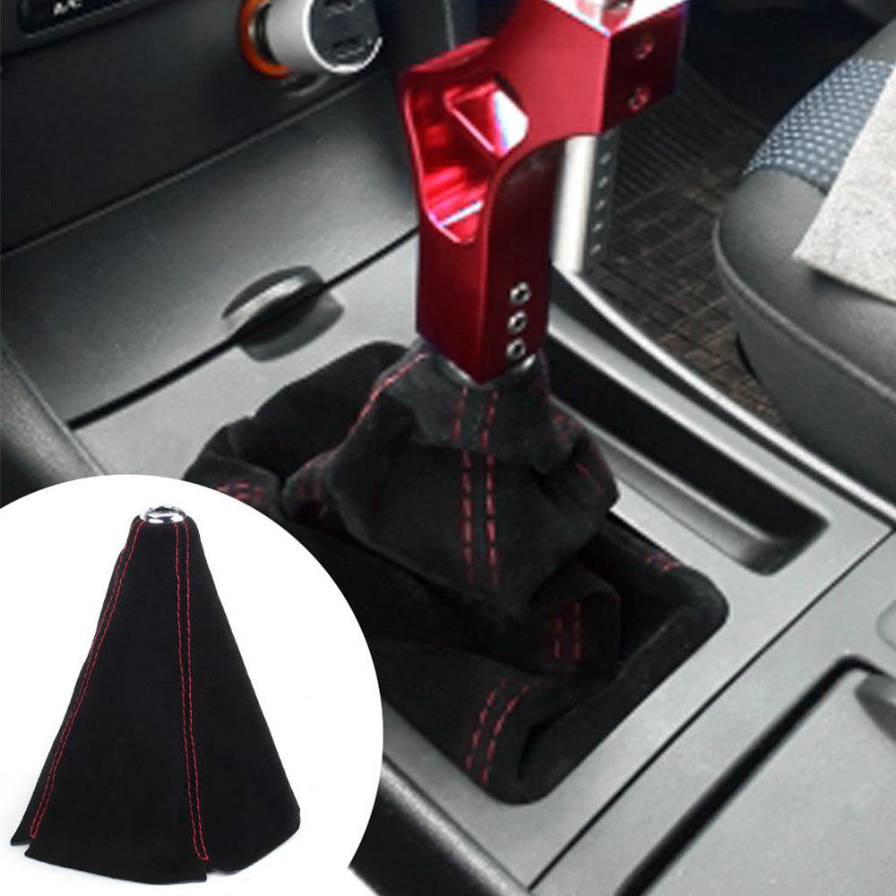 RASTP Universal 16mm Racing Shifter Boot Cover for AT MT Shift Knob PVC Leather - RASTP