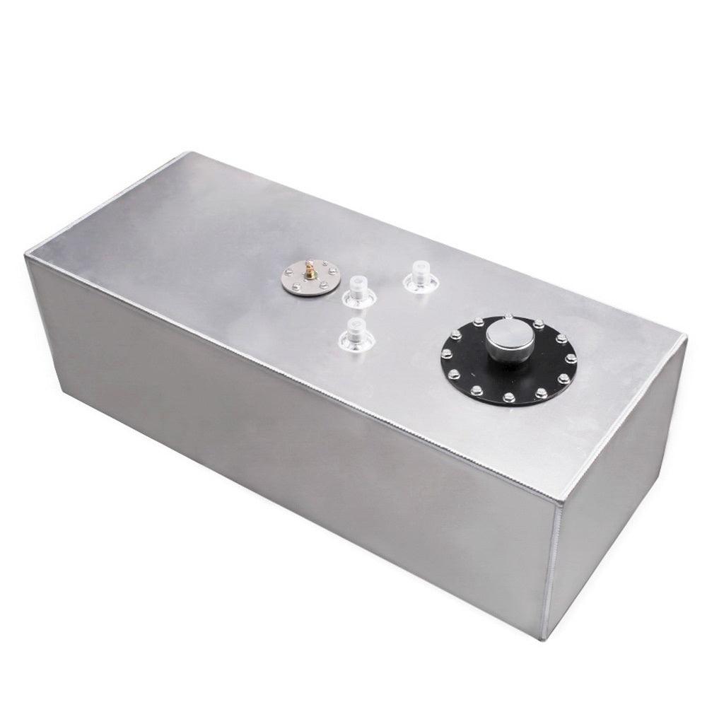 RASTP 15 Gallon/60L Performance Polished Aluminum Fuel Cell Tank with Level Sender - RASTP