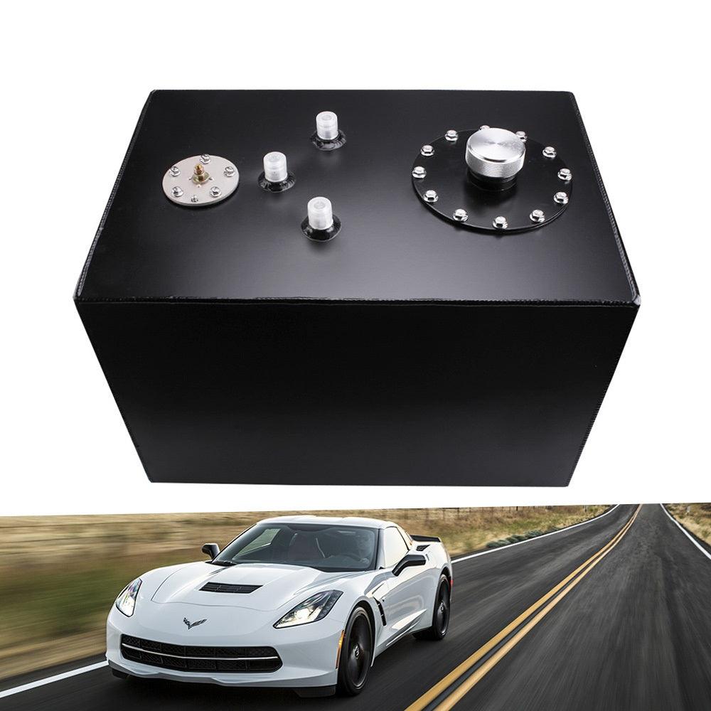 thumbnail image 2 of 10 Gallon Polished Aluminum Fuel Cell With Level Sender – Universal Racing/Drifting Gas Tank 2 of 5