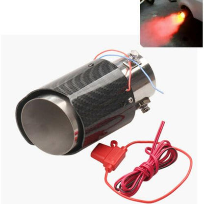 RASTP Universal Car Luminous Tail Throat LED Flaming Luminous Silencer Exhaust Tips - RASTP