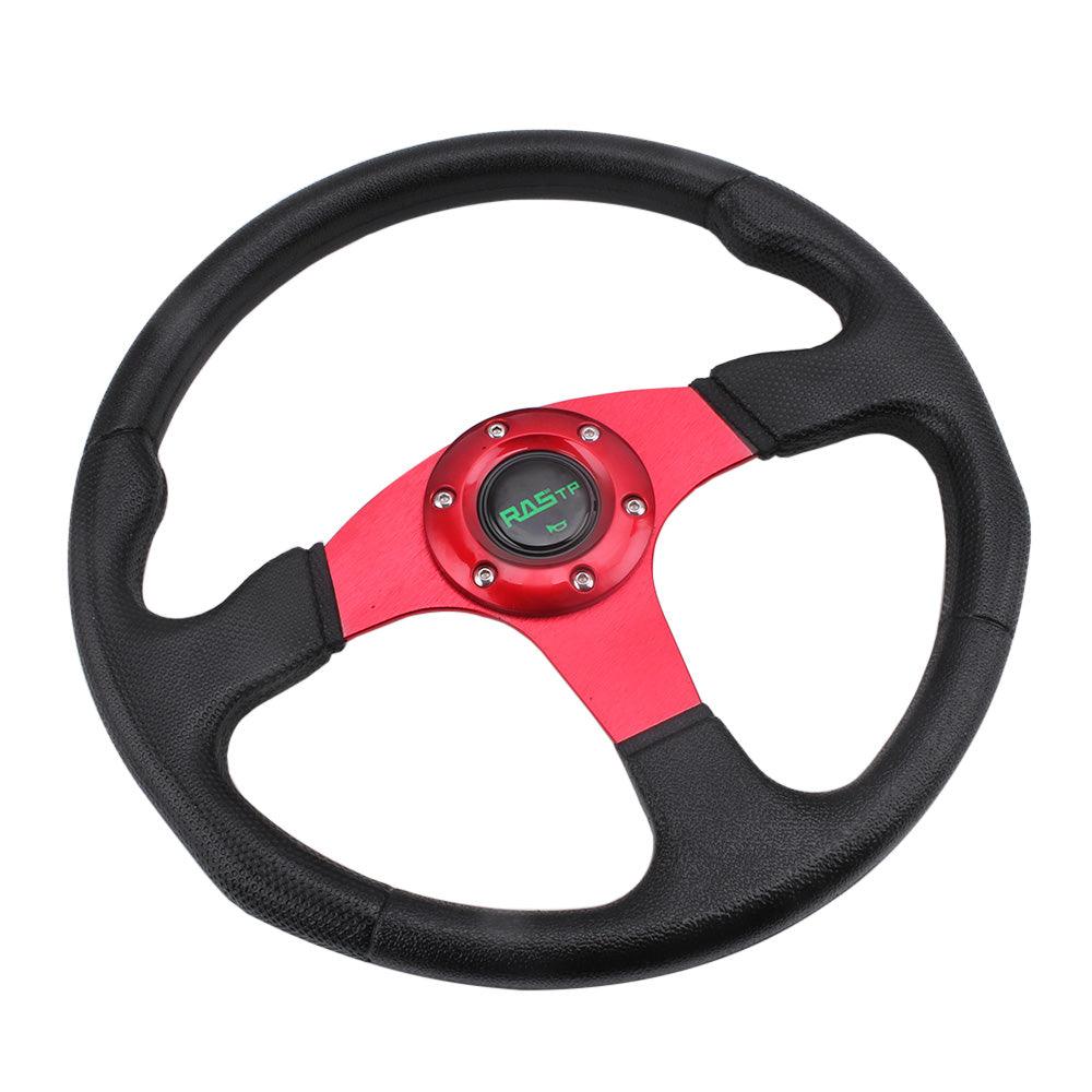 RASTP Universal 14 inch 350mm Golf Cart Steering Wheel 6 Bolts with Installation Tool - RASTP