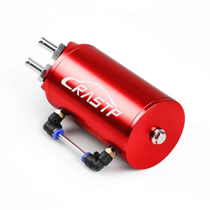 RASTP Universal Round Oil Catch Can Aluminum Reservoir Polished Oil Catch Can - RASTP