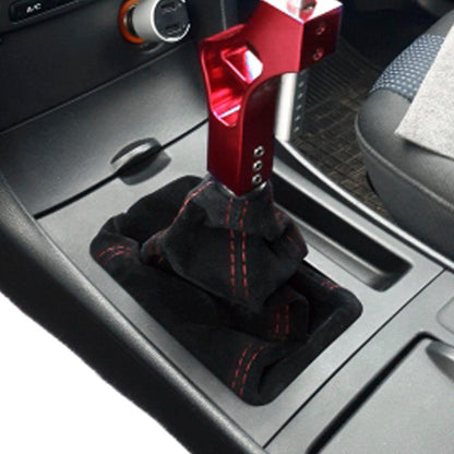 RASTP Universal Suede Leather Manual Gear Stick Shift Knob Cover Boot Gaiter Cover - RASTP