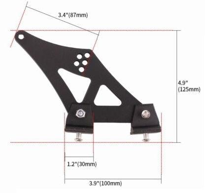 RASTP Universal 5 inch Spoiler Mount Brackets Racing Spoiler Legs Brackets - RASTP