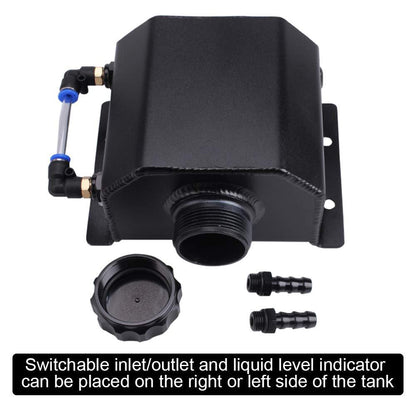 RASTP Universal 1L Coolant Overflow Tank, Aluminum Coolant Reservoir,Coolant Radiator Tank,Reservoir Expansion - RASTP