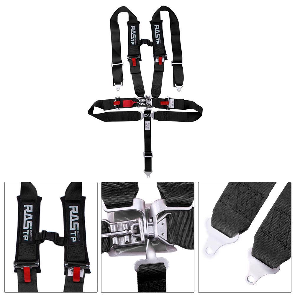 RASTP 5 Point Safety Harness Adjustable Racing Harness with 3 Inch Padding - RASTP