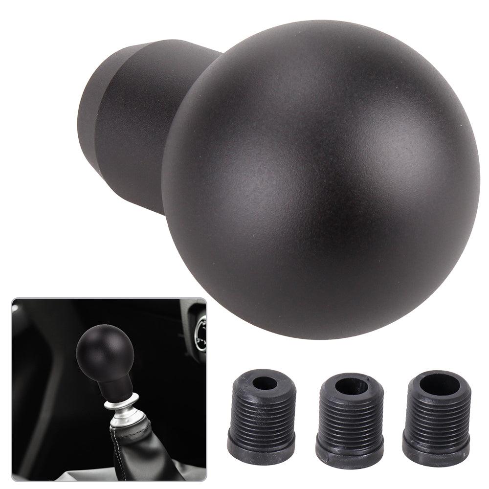 RASTP Universal Aluminum Round Ball Frosted Shift Knob Car Manual Shift Lever Handle with 3 Adapters - RASTP