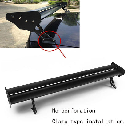 RASTP 53 Inch Sliding Adjustable Bracket Double Wing Fin Trunk Spoiler - RASTP