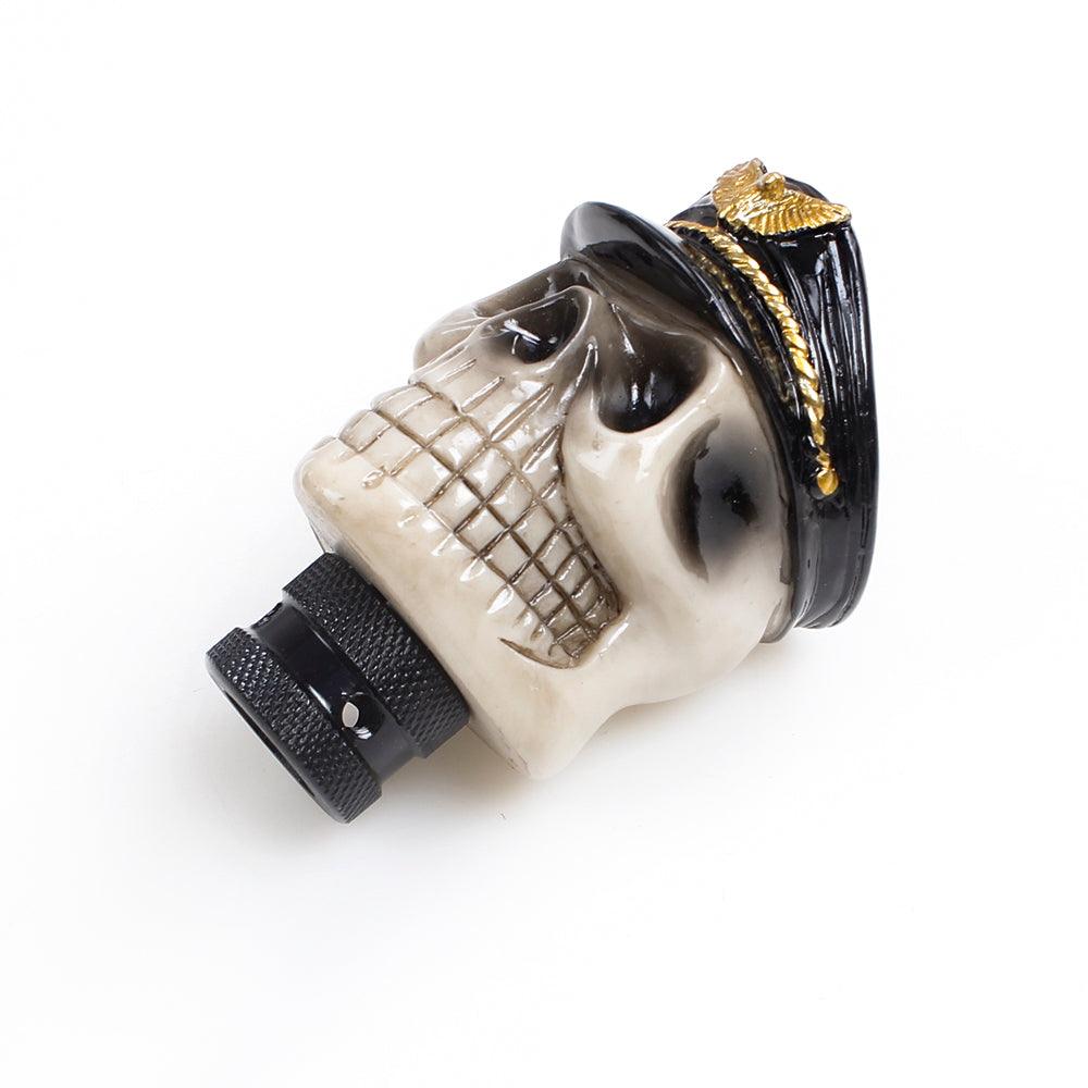 RASTP Universal Skull Head Gear Shift Knob Resin Gear Manual Transmission Shifer Lever with 3 Adapters - RASTP