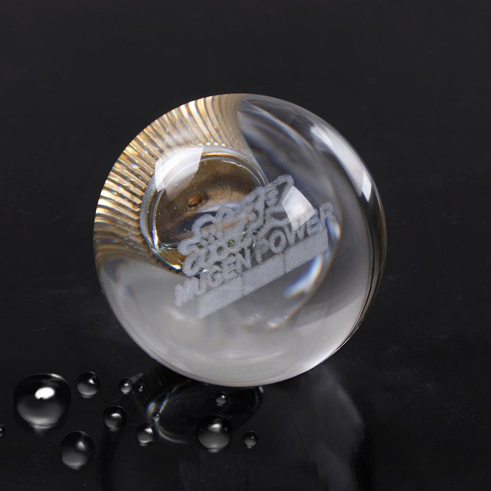 RASTP Universal Crystal Pearl Round Ball Manual Gear Stick Shift Knob Shifter - RASTP