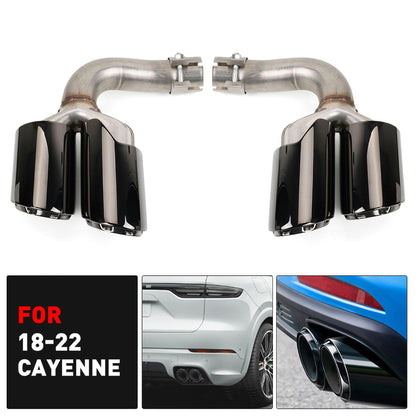 RASTP 1 Pair Exhaust Tips Muffler Exhaust Tail Pipe for Porsche Cayenne 2018-2022 - RASTP