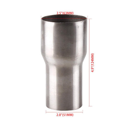 RASTP Universal Exhaust Reducer Connector Pipe Tube Adapter OD:2" 2.25'' 2.5'' 3'' - RASTP