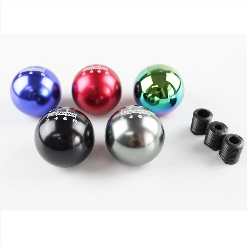 RASTP Universal Aluminum Spherical Shape Gear Shift Knob Manual Automatic with 3 Adapter - RASTP