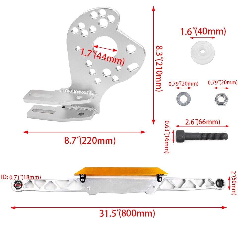 RASTP Rear Lower Tie Bar with Lower Control Arm for Honda Civic RSX DC5 EP3 EM2 ES1 - RASTP