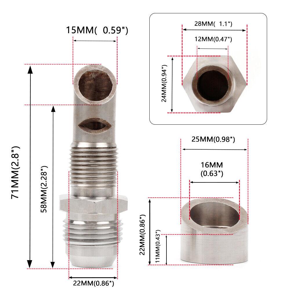 RASTP Universal Stainless Steel E-VAC Scavenger Kit Includes T304 SS E-VAC Fitting - RASTP