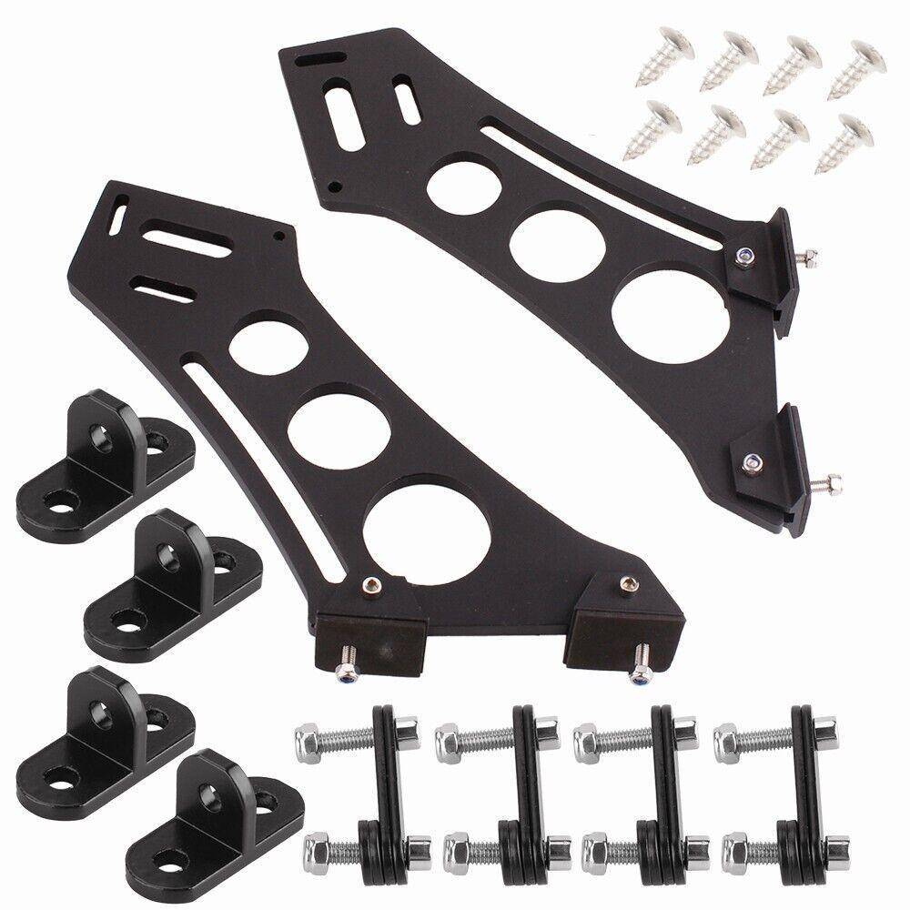 Universal CNC Aluminum Spoiler Mount Brackets – Adjustable Rear Wing Stands – ANNX
