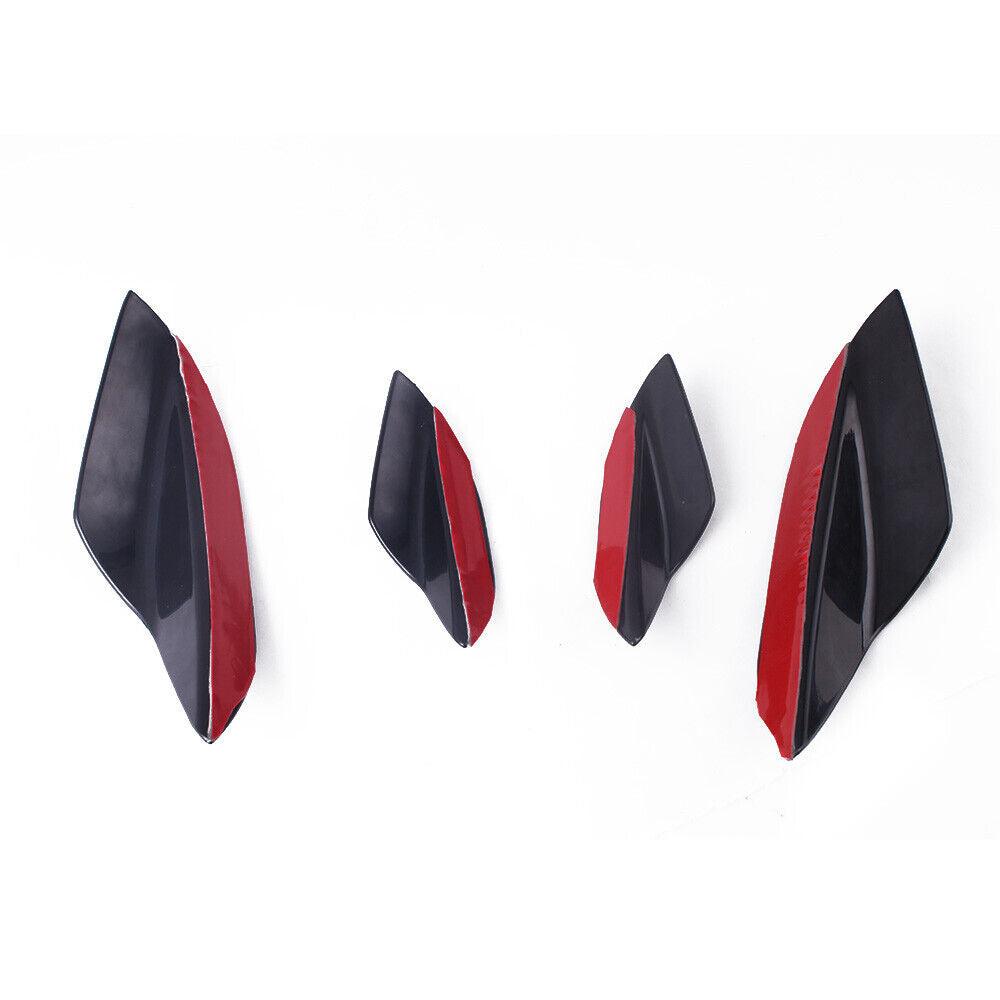 RASTP 6Pcs Universal Front Bumper Spoiler Canards Decoration - RASTP