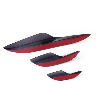 RASTP 6Pcs Universal Front Bumper Spoiler Canards Decoration - RASTP