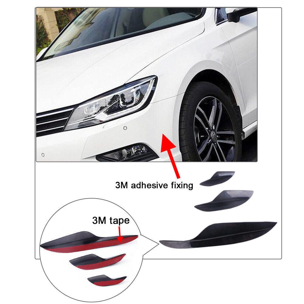 RASTP 6Pcs Universal Front Bumper Spoiler Canards Decoration - RASTP