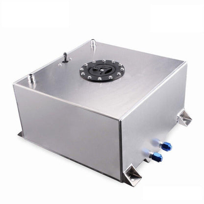 RASTP 10 Gallon/40L Performance Polished Aluminum Fuel Cell Tank with Level Sender - RASTP