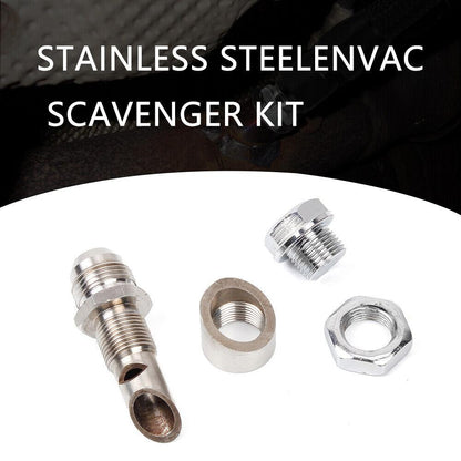 RASTP Universal Stainless Steel E-VAC Scavenger Kit Includes T304 SS E-VAC Fitting - RASTP